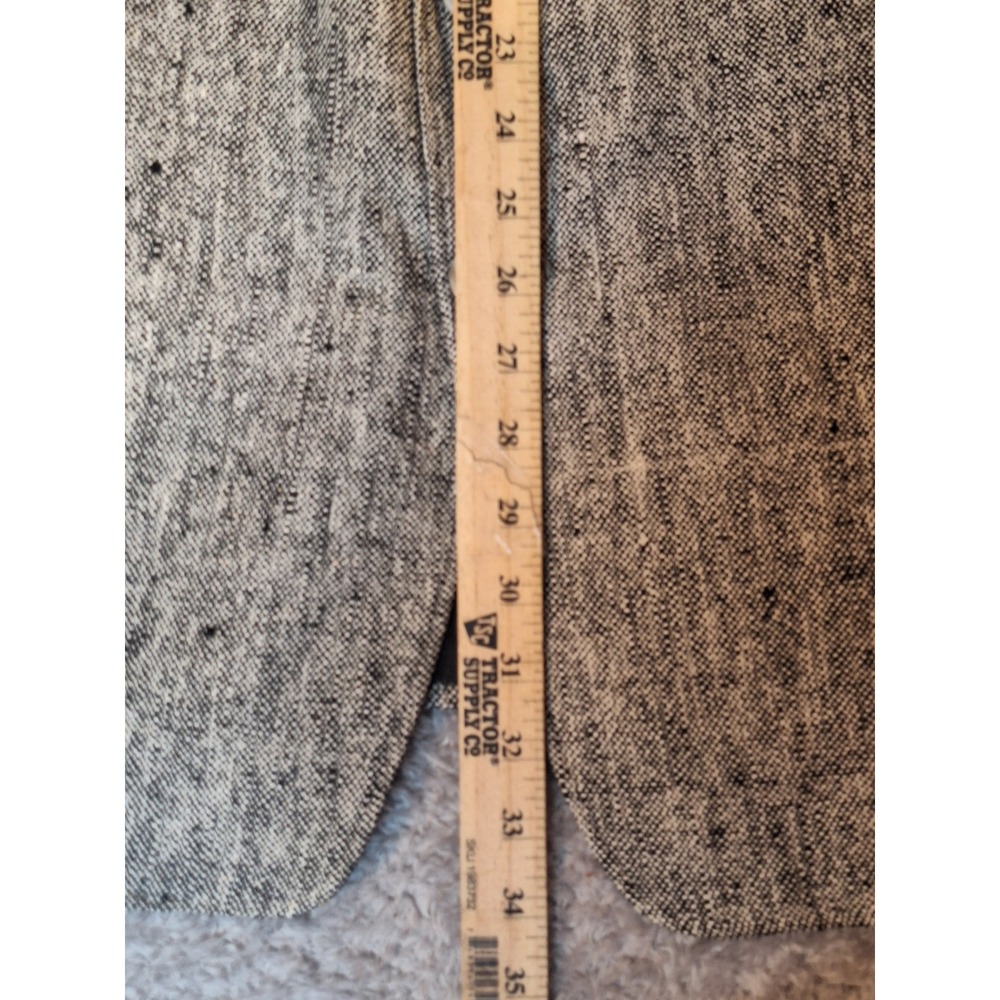 Arnold Palmer Executive Collection Mens Gray Natural Silk Blazer Sport Coat 46" - Picture 9 of 13